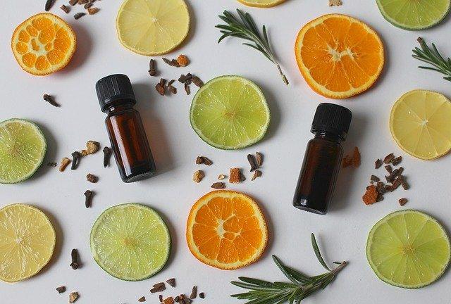 Natural Essential oils bottles